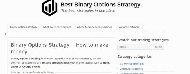BEST Binary Options Strategy