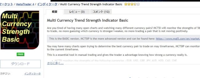 Multi Currency Trend Strength Indicator Basic